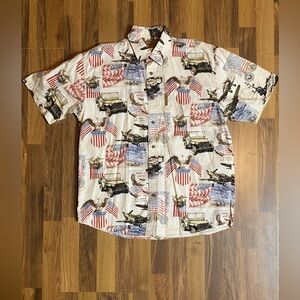 Clearwater Outfitters USA American Flag Military U.S. Army Shirt Mens Medium